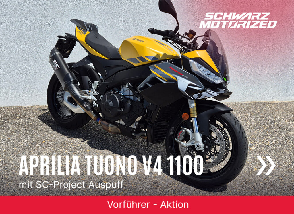 Aprilia Tuono V4 inkl. SC-Project Auspuff